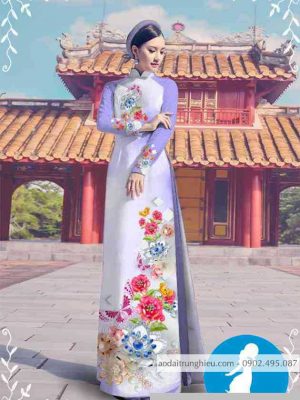 Vải áo dài hoa 3D kiểu mới AD M7314 47 1589255399 23 vai ao dai vai ao dai dep ad