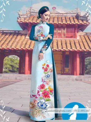 Vải áo dài hoa 3D kiểu mới AD M7314 53 1589255399 712 vai ao dai vai ao dai dep ad