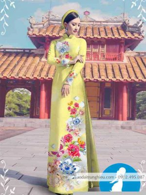 Vải áo dài hoa 3D kiểu mới AD M7314 48 1589255399 828 vai ao dai vai ao dai dep ad
