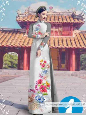 Vải áo dài hoa 3D kiểu mới AD M7314 56 1589255400 256 vai ao dai vai ao dai dep ad