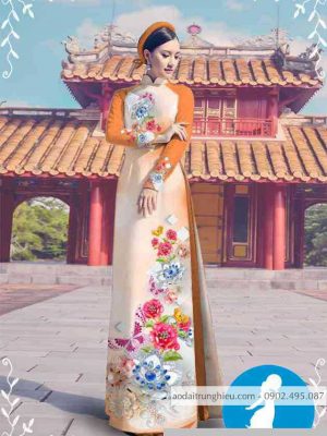 Vải áo dài hoa 3D kiểu mới AD M7314 60 1589255400 9 vai ao dai vai ao dai dep ad