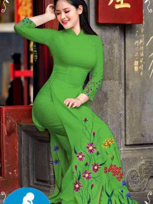 Vải áo dài hoa 3D mới ra AD M7311 28 1589255640 239 vai ao dai vai ao dai dep ad