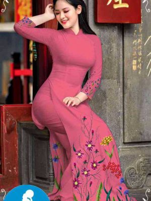 Vải áo dài hoa 3D mới ra AD M7311 30 1589255640 431 vai ao dai vai ao dai dep ad