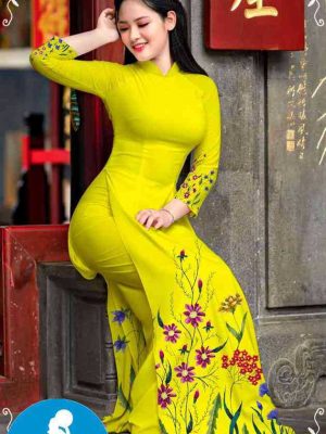 Vải áo dài hoa 3D mới ra AD M7311 25 1589255640 438 vai ao dai vai ao dai dep ad