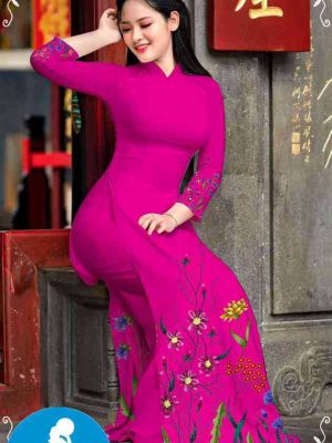 Vải áo dài hoa 3D mới ra AD M7311 27 1589255640 913 vai ao dai vai ao dai dep ad