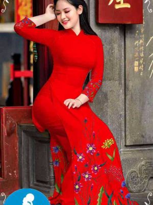 Vải áo dài hoa 3D mới ra AD M7311 31 1589255641 996 vai ao dai vai ao dai dep ad