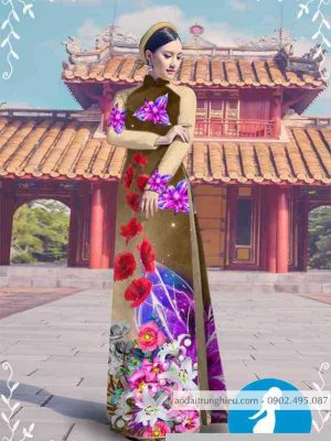 Vải áo dài hoa ly thiết kế 2020 AD M7308 34 1589255875 13 vai ao dai vai ao dai dep ad