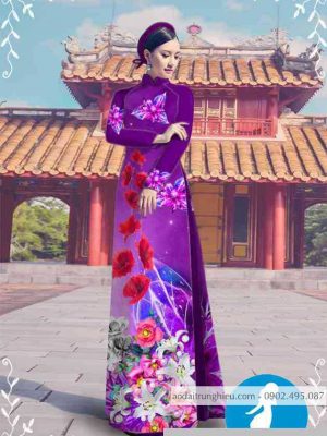 Vải áo dài hoa ly thiết kế 2020 AD M7308 32 1589255875 438 vai ao dai vai ao dai dep ad