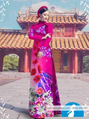 Vải áo dài hoa ly thiết kế 2020 AD M7308 33 1589255875 491 vai ao dai vai ao dai dep ad