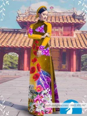 Vải áo dài hoa ly thiết kế 2020 AD M7308 50 1589255878 122 vai ao dai vai ao dai dep ad