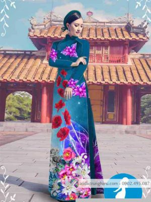 Vải áo dài hoa ly thiết kế 2020 AD M7308 49 1589255878 723 vai ao dai vai ao dai dep ad