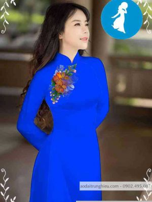 Vải áo dài hoa trên ngực kiểu mới AD M7552 32 1589255973 716 vai ao dai vai ao dai dep ad