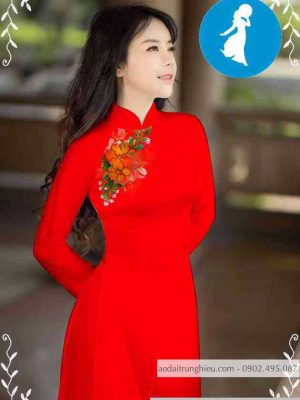 Vải áo dài hoa trên ngực kiểu mới AD M7552 41 1589255974 237 vai ao dai vai ao dai dep ad