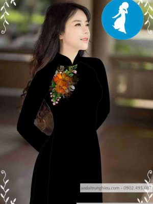Vải áo dài hoa trên ngực kiểu mới AD M7552 39 1589255974 272 vai ao dai vai ao dai dep ad