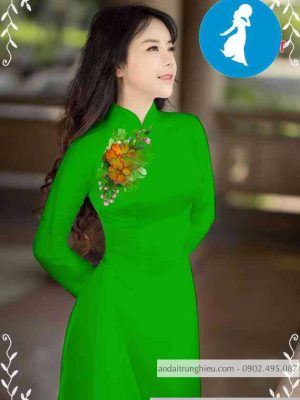 Vải áo dài hoa trên ngực kiểu mới AD M7552 42 1589255974 559 vai ao dai vai ao dai dep ad