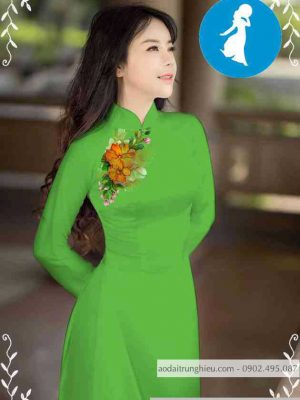 Vải áo dài hoa trên ngực kiểu mới AD M7552 37 1589255974 853 vai ao dai vai ao dai dep ad