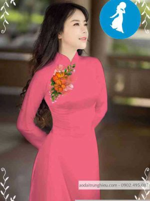 Vải áo dài hoa trên ngực kiểu mới AD M7552 40 1589255974 916 vai ao dai vai ao dai dep ad