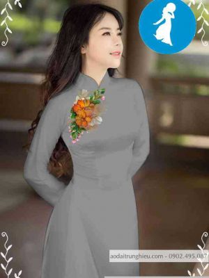 Vải áo dài hoa trên ngực kiểu mới AD M7552 55 1589255976 31 vai ao dai vai ao dai dep ad