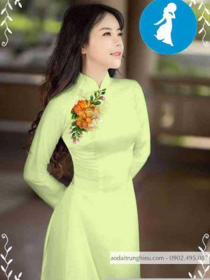 Vải áo dài hoa trên ngực kiểu mới AD M7552 59 1589255977 469 vai ao dai vai ao dai dep ad