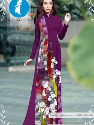 Vải áo dài hoa 3D thiết kế 2020 AD 10465 26 1589256241 554 vai ao dai vai ao dai dep ad