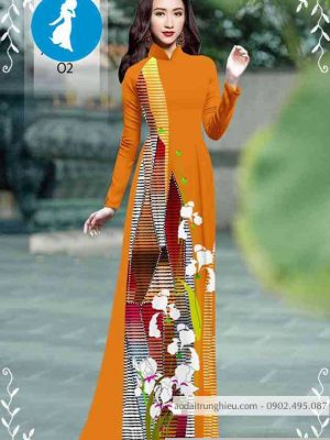 Vải áo dài hoa 3D thiết kế 2020 AD 10465 25 1589256241 621 vai ao dai vai ao dai dep ad