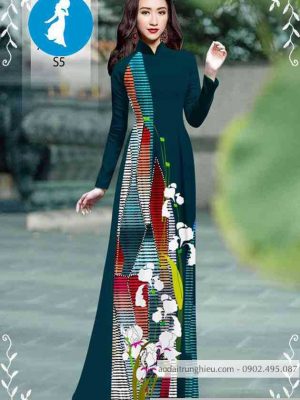 Vải áo dài hoa 3D thiết kế 2020 AD 10465 33 1589256242 249 vai ao dai vai ao dai dep ad