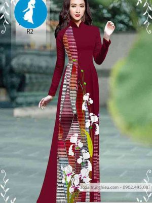 Vải áo dài hoa 3D thiết kế 2020 AD 10465 35 1589256242 310 vai ao dai vai ao dai dep ad