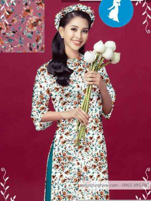 Vải áo dài hoa đều kiểu mới AD T7108 12 1589256468 703 vai ao dai vai ao dai dep ad