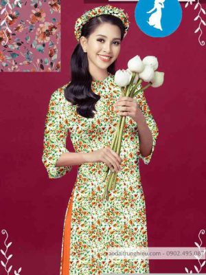 Vải áo dài hoa đều kiểu mới AD T7108 16 1589256469 37 vai ao dai vai ao dai dep ad