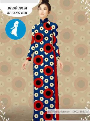 Vải áo dài hoa chấm bi kiểu mới AD T7107 14 1589256588 80 vai ao dai vai ao dai dep ad