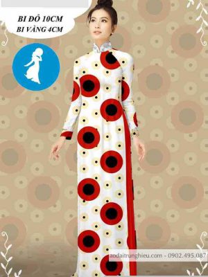 Vải áo dài hoa chấm bi kiểu mới AD T7107 22 1589256589 521 vai ao dai vai ao dai dep ad