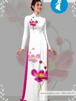 Vải áo dài hoa 3D mới ra AD T7105 20 1589256709 786 vai ao dai vai ao dai dep ad