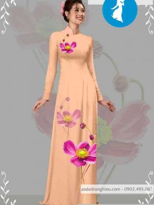 Vải áo dài hoa 3D mới ra AD T7105 21 1589256710 134 vai ao dai vai ao dai dep ad