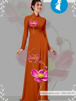 Vải áo dài hoa 3D mới ra AD T7105 26 1589256710 298 vai ao dai vai ao dai dep ad