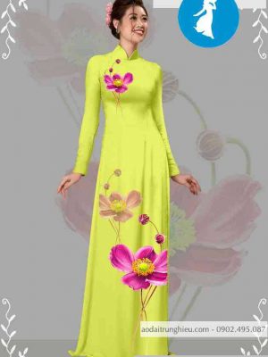 Vải áo dài hoa 3D mới ra AD T7105 25 1589256710 614 vai ao dai vai ao dai dep ad