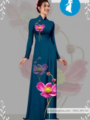 Vải áo dài hoa 3D mới ra AD T7105 27 1589256711 320 vai ao dai vai ao dai dep ad
