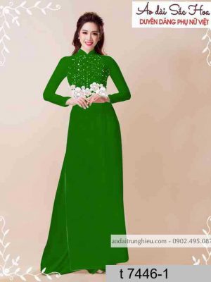 Vải áo dài hoa 3D thiết kế 2020 AD T7446 18 1589338765 819 vai ao dai vai ao dai dep ad