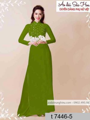 Vải áo dài hoa 3D thiết kế 2020 AD T7446 21 1589338765 982 vai ao dai vai ao dai dep ad