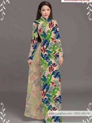 Vải áo dài hoa đều kiểu mới AD T7444 23 1589338885 336 vai ao dai vai ao dai dep ad