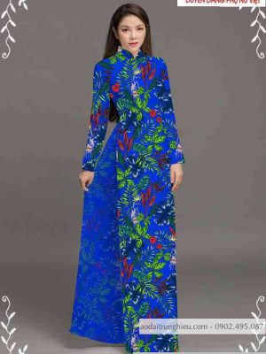 Vải áo dài hoa đều kiểu mới AD T7444 25 1589338885 376 vai ao dai vai ao dai dep ad