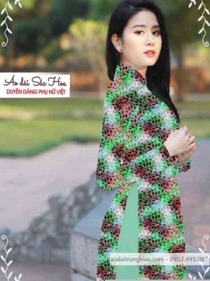 Vải áo dài hoa lá đều mới ra AD T7441 12 1589339242 724 vai ao dai vai ao dai dep ad