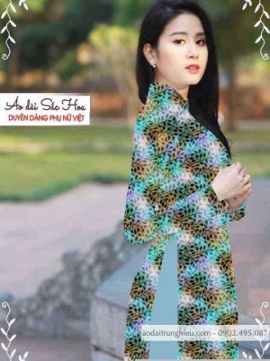Vải áo dài hoa lá đều mới ra AD T7441 13 1589339243 643 vai ao dai vai ao dai dep ad