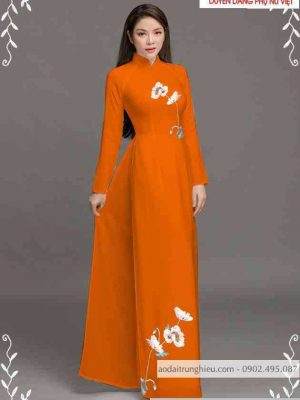 Vải áo dài hoa 3D nhẹ nhàng thiết kế 2020 AD T7440 26 1589339364 597 vai ao dai vai ao dai dep ad