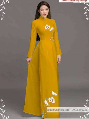 Vải áo dài hoa 3D nhẹ nhàng thiết kế 2020 AD T7440 31 1589339365 358 vai ao dai vai ao dai dep ad