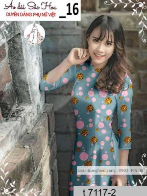 Vải áo dài chấm bi kiểu mới AD T7117 26 1589339723 813 vai ao dai vai ao dai dep ad