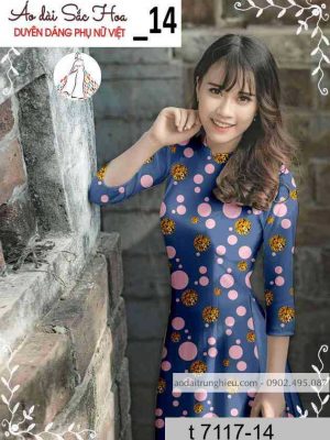 Vải áo dài chấm bi kiểu mới AD T7117 24 1589339723 855 vai ao dai vai ao dai dep ad