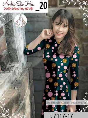 Vải áo dài chấm bi kiểu mới AD T7117 30 1589339724 657 vai ao dai vai ao dai dep ad