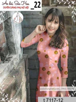 Vải áo dài chấm bi kiểu mới AD T7117 32 1589339724 713 vai ao dai vai ao dai dep ad