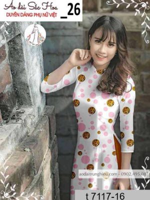 Vải áo dài chấm bi kiểu mới AD T7117 36 1589339725 16 vai ao dai vai ao dai dep ad