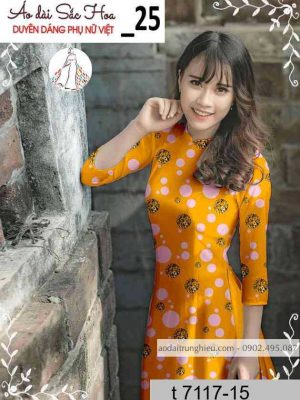 Vải áo dài chấm bi kiểu mới AD T7117 35 1589339725 87 vai ao dai vai ao dai dep ad